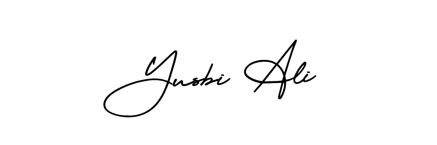Make a short Yusbi Ali signature style. Manage your documents anywhere anytime using AmerikaSignatureDemo-Regular. Create and add eSignatures, submit forms, share and send files easily. Yusbi Ali signature style 3 images and pictures png