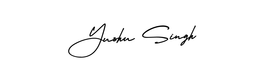 How to Draw Yushu Singh signature style? AmerikaSignatureDemo-Regular is a latest design signature styles for name Yushu Singh. Yushu Singh signature style 3 images and pictures png