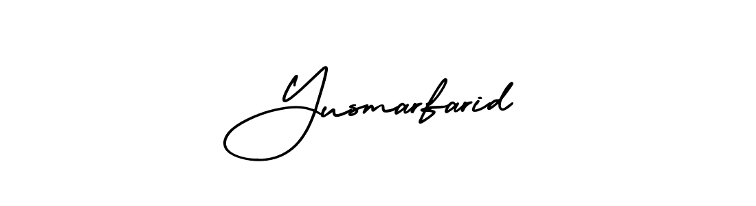 Make a short Yusmarfarid signature style. Manage your documents anywhere anytime using AmerikaSignatureDemo-Regular. Create and add eSignatures, submit forms, share and send files easily. Yusmarfarid signature style 3 images and pictures png