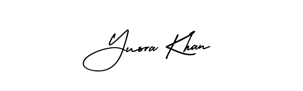 Make a beautiful signature design for name Yusra Khan. Use this online signature maker to create a handwritten signature for free. Yusra Khan signature style 3 images and pictures png