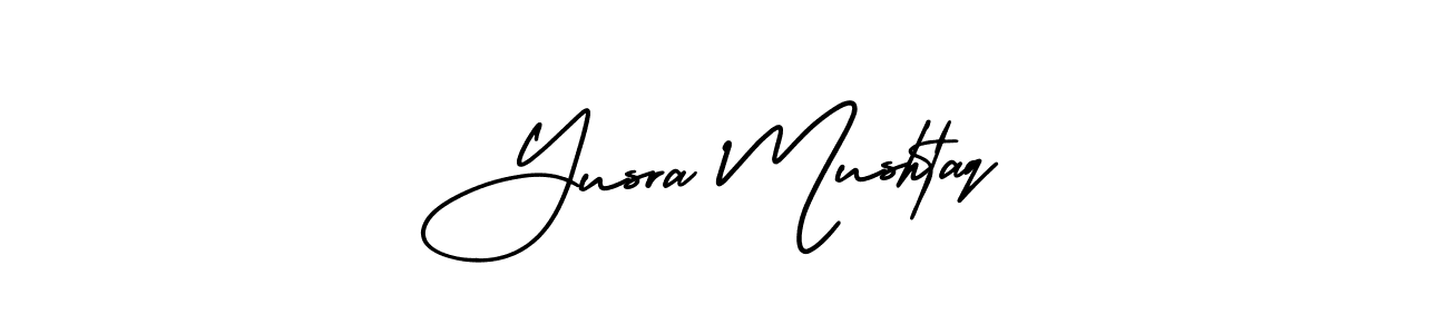 Make a beautiful signature design for name Yusra Mushtaq. With this signature (AmerikaSignatureDemo-Regular) style, you can create a handwritten signature for free. Yusra Mushtaq signature style 3 images and pictures png