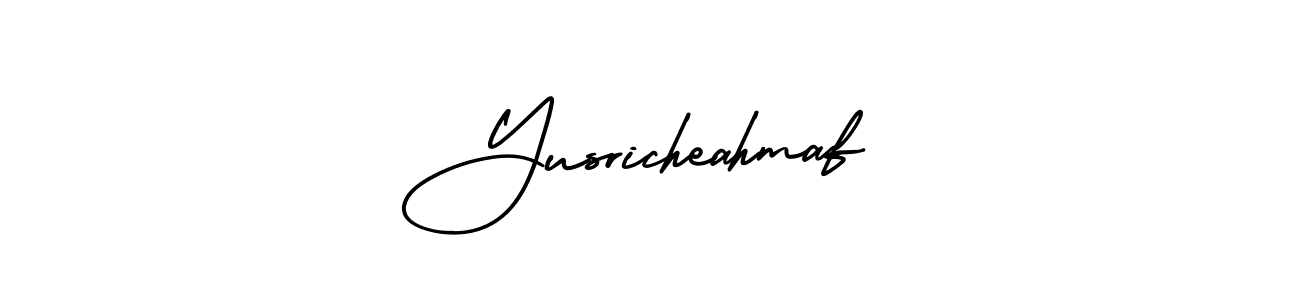 Also You can easily find your signature by using the search form. We will create Yusricheahmaf name handwritten signature images for you free of cost using AmerikaSignatureDemo-Regular sign style. Yusricheahmaf signature style 3 images and pictures png