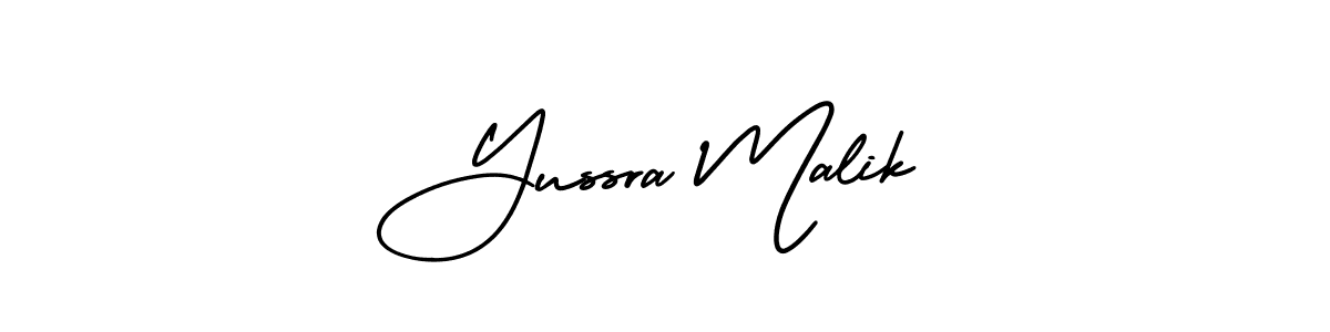 How to Draw Yussra Malik signature style? AmerikaSignatureDemo-Regular is a latest design signature styles for name Yussra Malik. Yussra Malik signature style 3 images and pictures png