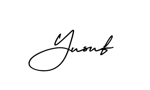 Create a beautiful signature design for name Yusuf. With this signature (AmerikaSignatureDemo-Regular) fonts, you can make a handwritten signature for free. Yusuf signature style 3 images and pictures png