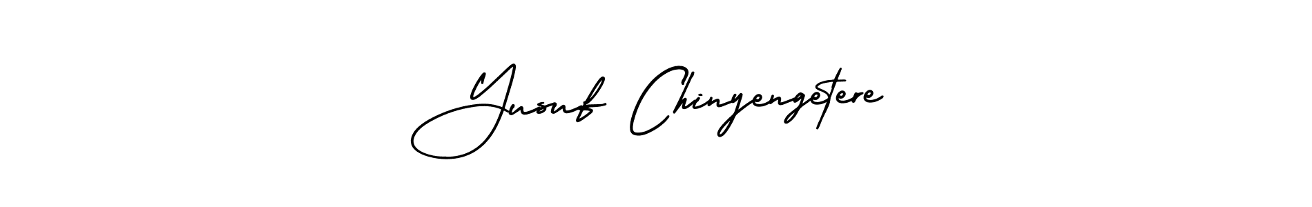 Make a beautiful signature design for name Yusuf Chinyengetere. With this signature (AmerikaSignatureDemo-Regular) style, you can create a handwritten signature for free. Yusuf Chinyengetere signature style 3 images and pictures png