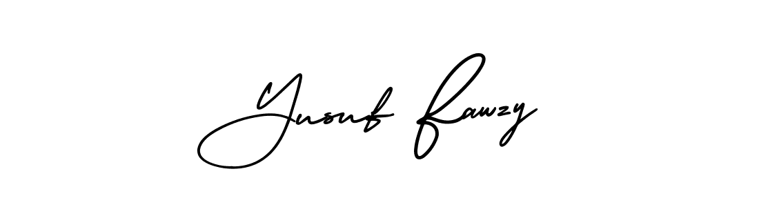 Make a short Yusuf Fawzy signature style. Manage your documents anywhere anytime using AmerikaSignatureDemo-Regular. Create and add eSignatures, submit forms, share and send files easily. Yusuf Fawzy signature style 3 images and pictures png