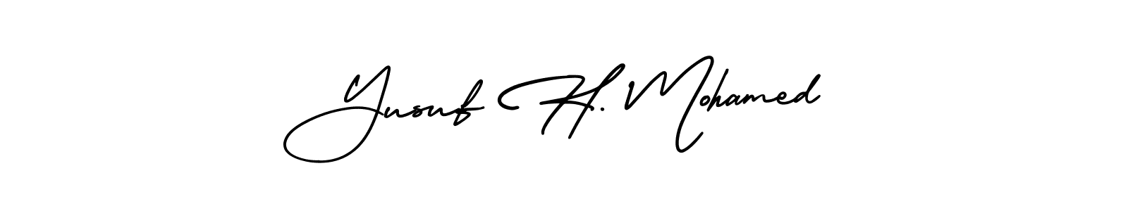 Design your own signature with our free online signature maker. With this signature software, you can create a handwritten (AmerikaSignatureDemo-Regular) signature for name Yusuf H. Mohamed. Yusuf H. Mohamed signature style 3 images and pictures png