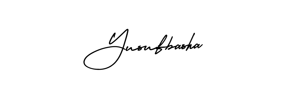 Design your own signature with our free online signature maker. With this signature software, you can create a handwritten (AmerikaSignatureDemo-Regular) signature for name Yusufbasha. Yusufbasha signature style 3 images and pictures png