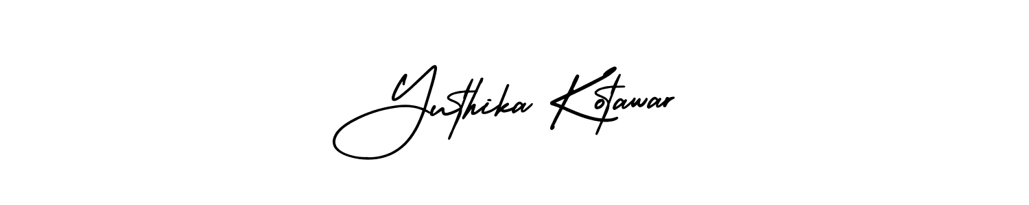 Here are the top 10 professional signature styles for the name Yuthika Kotawar. These are the best autograph styles you can use for your name. Yuthika Kotawar signature style 3 images and pictures png