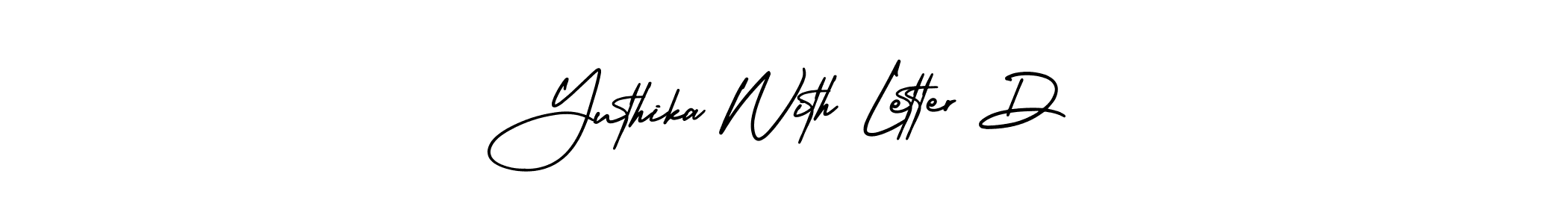 AmerikaSignatureDemo-Regular is a professional signature style that is perfect for those who want to add a touch of class to their signature. It is also a great choice for those who want to make their signature more unique. Get Yuthika With Letter D name to fancy signature for free. Yuthika With Letter D signature style 3 images and pictures png