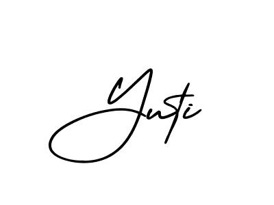 Make a beautiful signature design for name Yuti. Use this online signature maker to create a handwritten signature for free. Yuti signature style 3 images and pictures png