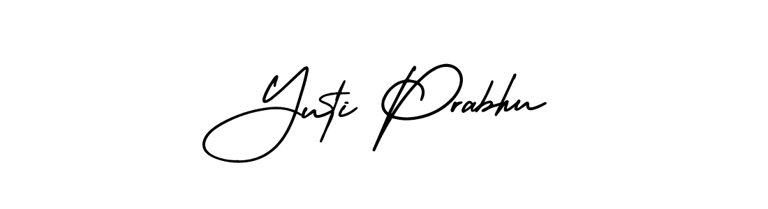 Make a beautiful signature design for name Yuti Prabhu. Use this online signature maker to create a handwritten signature for free. Yuti Prabhu signature style 3 images and pictures png