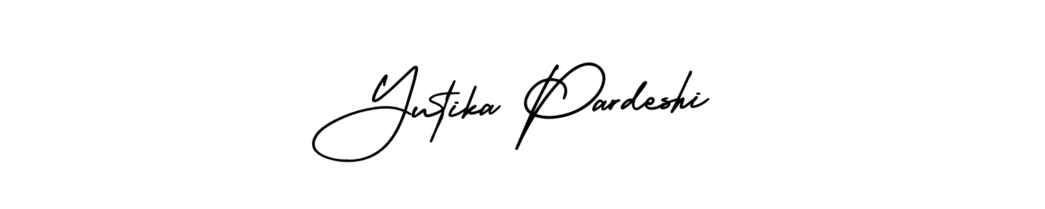 Make a beautiful signature design for name Yutika Pardeshi. Use this online signature maker to create a handwritten signature for free. Yutika Pardeshi signature style 3 images and pictures png