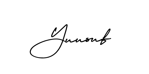 Design your own signature with our free online signature maker. With this signature software, you can create a handwritten (AmerikaSignatureDemo-Regular) signature for name Yuusuf. Yuusuf signature style 3 images and pictures png