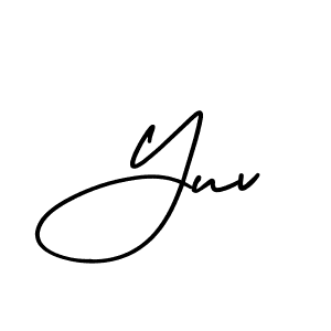 Make a beautiful signature design for name Yuv. Use this online signature maker to create a handwritten signature for free. Yuv signature style 3 images and pictures png