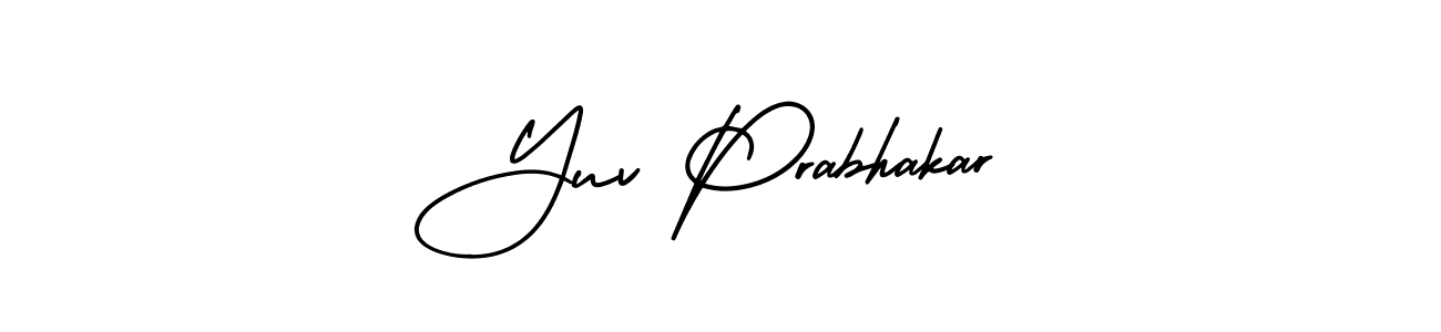 Design your own signature with our free online signature maker. With this signature software, you can create a handwritten (AmerikaSignatureDemo-Regular) signature for name Yuv Prabhakar. Yuv Prabhakar signature style 3 images and pictures png