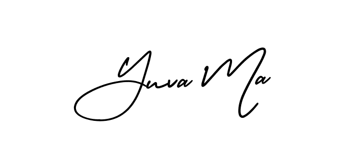Best and Professional Signature Style for Yuva Ma. AmerikaSignatureDemo-Regular Best Signature Style Collection. Yuva Ma signature style 3 images and pictures png