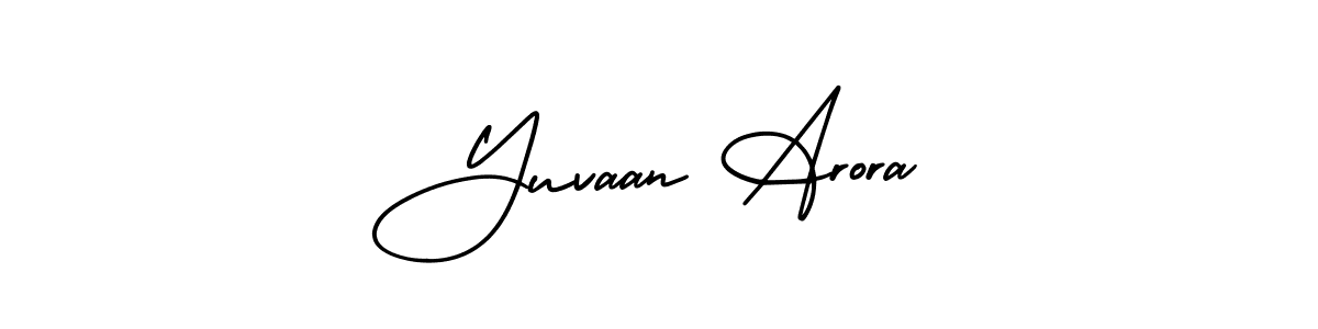 How to make Yuvaan Arora signature? AmerikaSignatureDemo-Regular is a professional autograph style. Create handwritten signature for Yuvaan Arora name. Yuvaan Arora signature style 3 images and pictures png