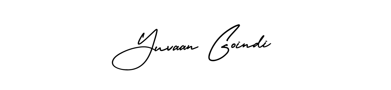 Make a beautiful signature design for name Yuvaan Goindi. Use this online signature maker to create a handwritten signature for free. Yuvaan Goindi signature style 3 images and pictures png