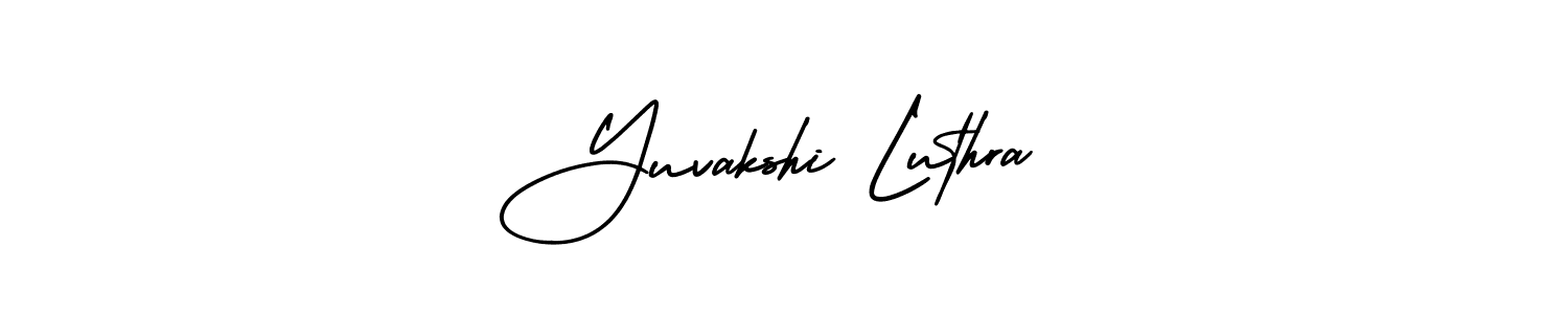 How to Draw Yuvakshi Luthra signature style? AmerikaSignatureDemo-Regular is a latest design signature styles for name Yuvakshi Luthra. Yuvakshi Luthra signature style 3 images and pictures png