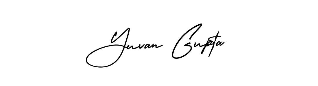Best and Professional Signature Style for Yuvan Gupta. AmerikaSignatureDemo-Regular Best Signature Style Collection. Yuvan Gupta signature style 3 images and pictures png