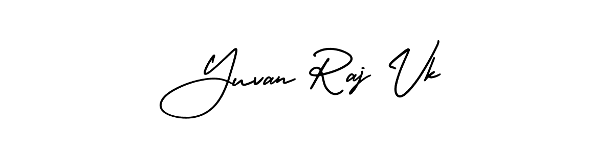 Create a beautiful signature design for name Yuvan Raj Vk. With this signature (AmerikaSignatureDemo-Regular) fonts, you can make a handwritten signature for free. Yuvan Raj Vk signature style 3 images and pictures png