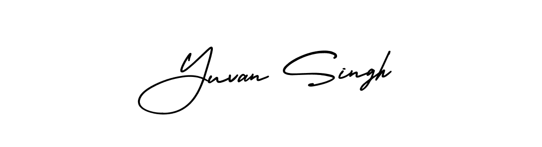 Design your own signature with our free online signature maker. With this signature software, you can create a handwritten (AmerikaSignatureDemo-Regular) signature for name Yuvan Singh. Yuvan Singh signature style 3 images and pictures png