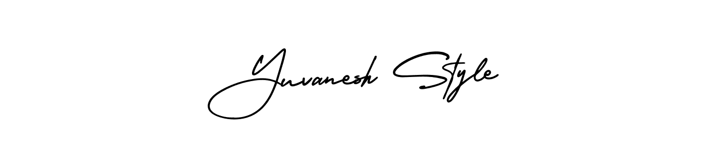 Use a signature maker to create a handwritten signature online. With this signature software, you can design (AmerikaSignatureDemo-Regular) your own signature for name Yuvanesh Style. Yuvanesh Style signature style 3 images and pictures png