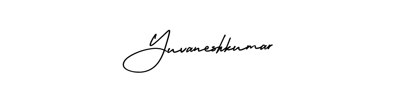 Design your own signature with our free online signature maker. With this signature software, you can create a handwritten (AmerikaSignatureDemo-Regular) signature for name Yuvaneshkumar. Yuvaneshkumar signature style 3 images and pictures png