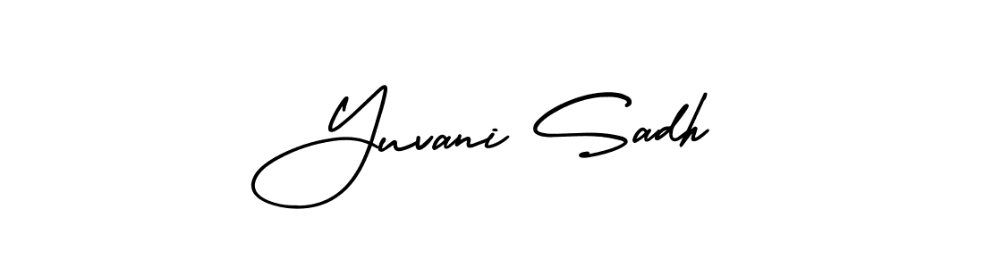 Also we have Yuvani Sadh name is the best signature style. Create professional handwritten signature collection using AmerikaSignatureDemo-Regular autograph style. Yuvani Sadh signature style 3 images and pictures png