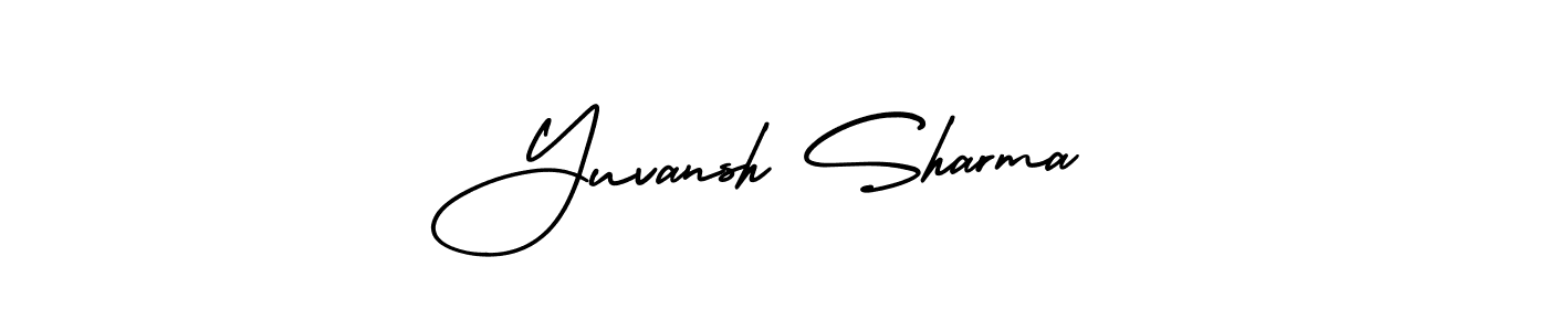 This is the best signature style for the Yuvansh Sharma name. Also you like these signature font (AmerikaSignatureDemo-Regular). Mix name signature. Yuvansh Sharma signature style 3 images and pictures png