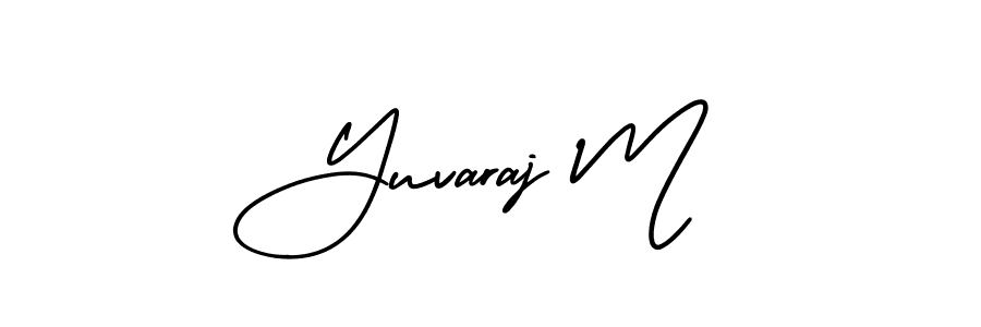 Similarly AmerikaSignatureDemo-Regular is the best handwritten signature design. Signature creator online .You can use it as an online autograph creator for name Yuvaraj M. Yuvaraj M signature style 3 images and pictures png