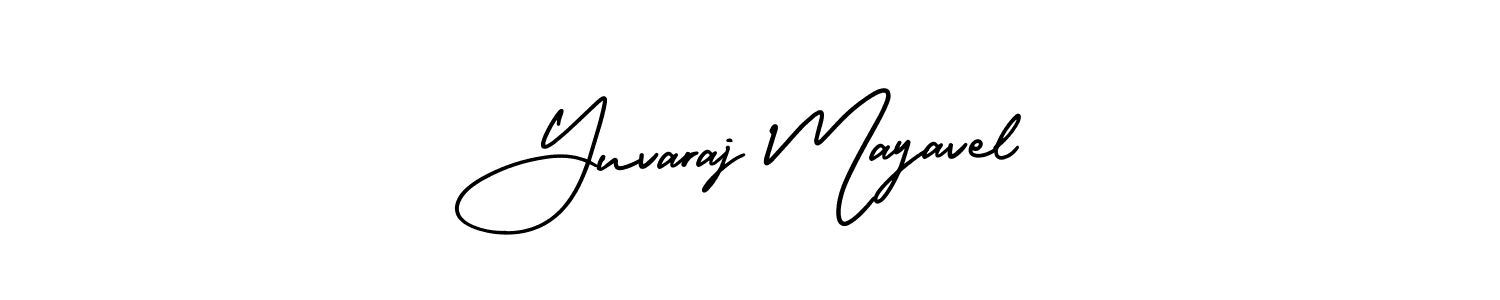 Yuvaraj Mayavel stylish signature style. Best Handwritten Sign (AmerikaSignatureDemo-Regular) for my name. Handwritten Signature Collection Ideas for my name Yuvaraj Mayavel. Yuvaraj Mayavel signature style 3 images and pictures png