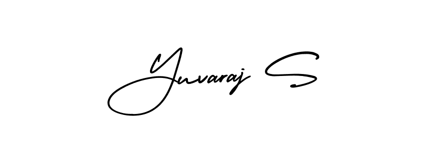 Make a beautiful signature design for name Yuvaraj S. With this signature (AmerikaSignatureDemo-Regular) style, you can create a handwritten signature for free. Yuvaraj S signature style 3 images and pictures png