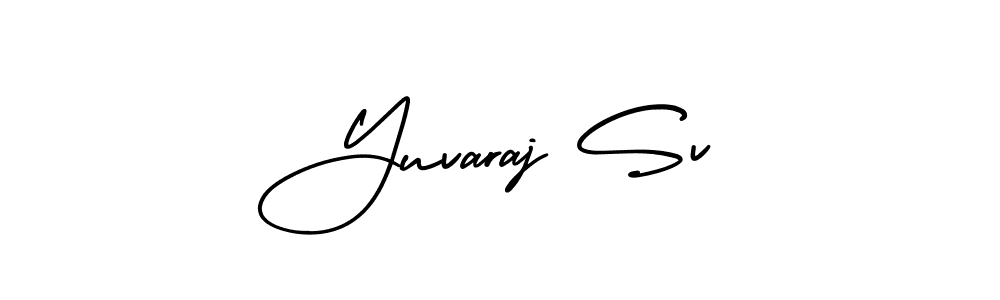 Also You can easily find your signature by using the search form. We will create Yuvaraj Sv name handwritten signature images for you free of cost using AmerikaSignatureDemo-Regular sign style. Yuvaraj Sv signature style 3 images and pictures png