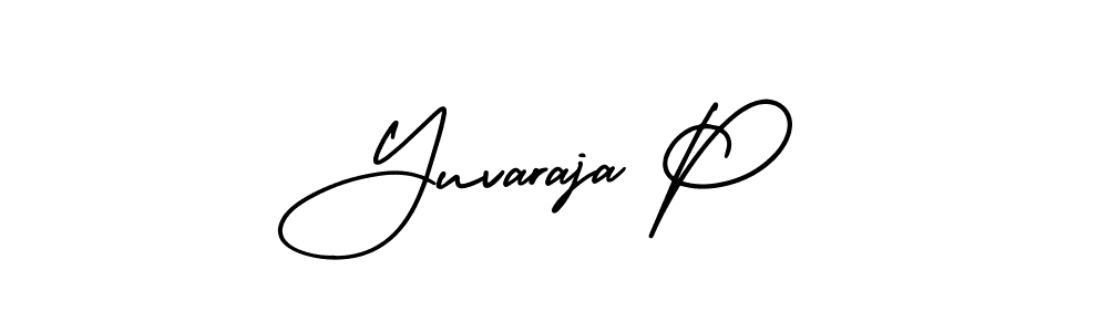 Use a signature maker to create a handwritten signature online. With this signature software, you can design (AmerikaSignatureDemo-Regular) your own signature for name Yuvaraja P. Yuvaraja P signature style 3 images and pictures png