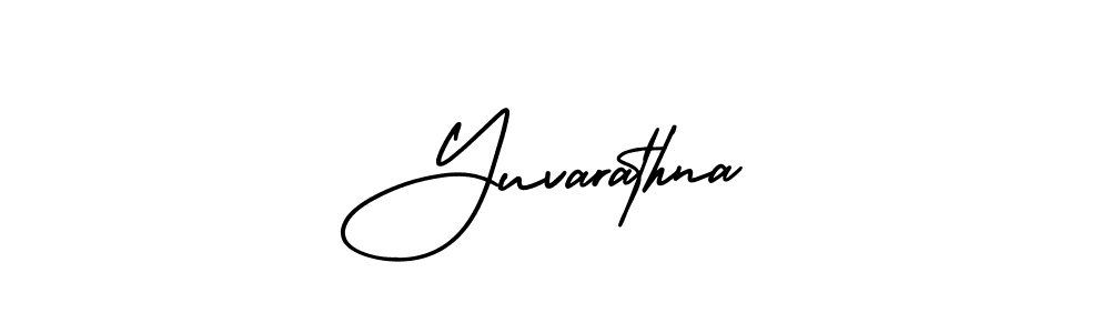 if you are searching for the best signature style for your name Yuvarathna. so please give up your signature search. here we have designed multiple signature styles  using AmerikaSignatureDemo-Regular. Yuvarathna signature style 3 images and pictures png