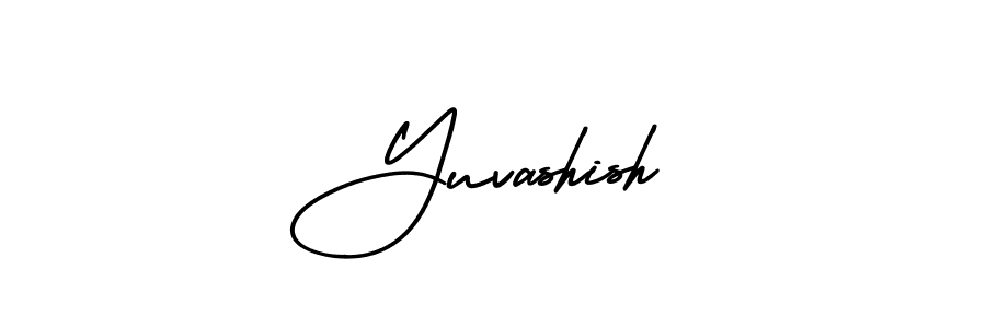 Make a beautiful signature design for name Yuvashish. With this signature (AmerikaSignatureDemo-Regular) style, you can create a handwritten signature for free. Yuvashish signature style 3 images and pictures png