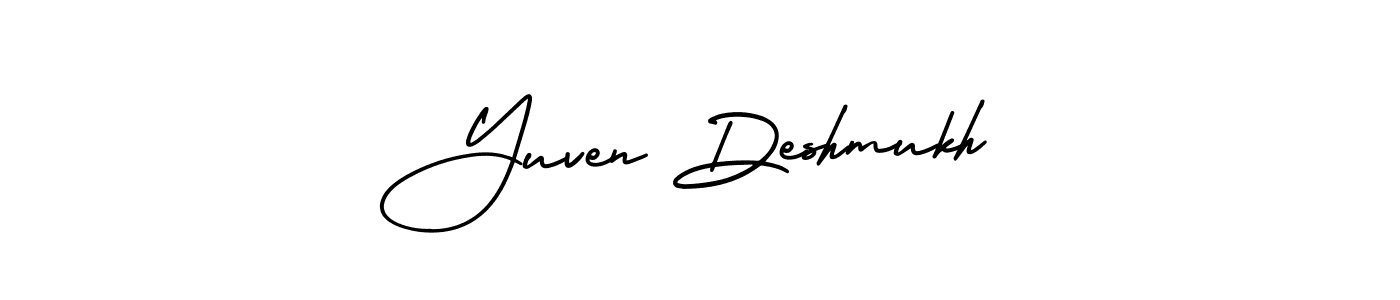 Make a beautiful signature design for name Yuven Deshmukh. Use this online signature maker to create a handwritten signature for free. Yuven Deshmukh signature style 3 images and pictures png