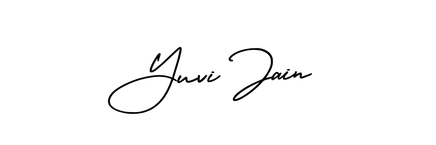 How to make Yuvi Jain signature? AmerikaSignatureDemo-Regular is a professional autograph style. Create handwritten signature for Yuvi Jain name. Yuvi Jain signature style 3 images and pictures png