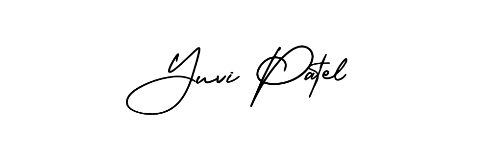 Make a beautiful signature design for name Yuvi Patel. With this signature (AmerikaSignatureDemo-Regular) style, you can create a handwritten signature for free. Yuvi Patel signature style 3 images and pictures png