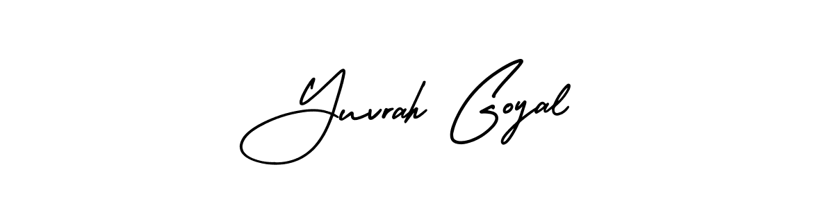 Design your own signature with our free online signature maker. With this signature software, you can create a handwritten (AmerikaSignatureDemo-Regular) signature for name Yuvrah Goyal. Yuvrah Goyal signature style 3 images and pictures png