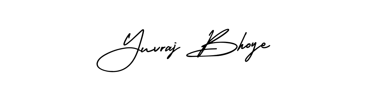 How to Draw Yuvraj Bhoye signature style? AmerikaSignatureDemo-Regular is a latest design signature styles for name Yuvraj Bhoye. Yuvraj Bhoye signature style 3 images and pictures png