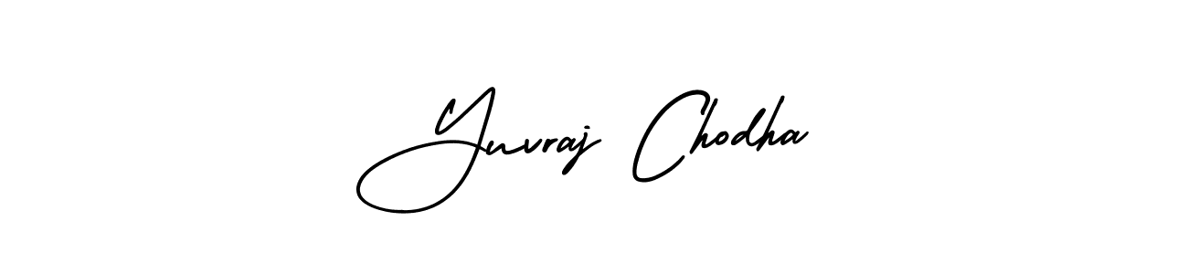 AmerikaSignatureDemo-Regular is a professional signature style that is perfect for those who want to add a touch of class to their signature. It is also a great choice for those who want to make their signature more unique. Get Yuvraj Chodha name to fancy signature for free. Yuvraj Chodha signature style 3 images and pictures png