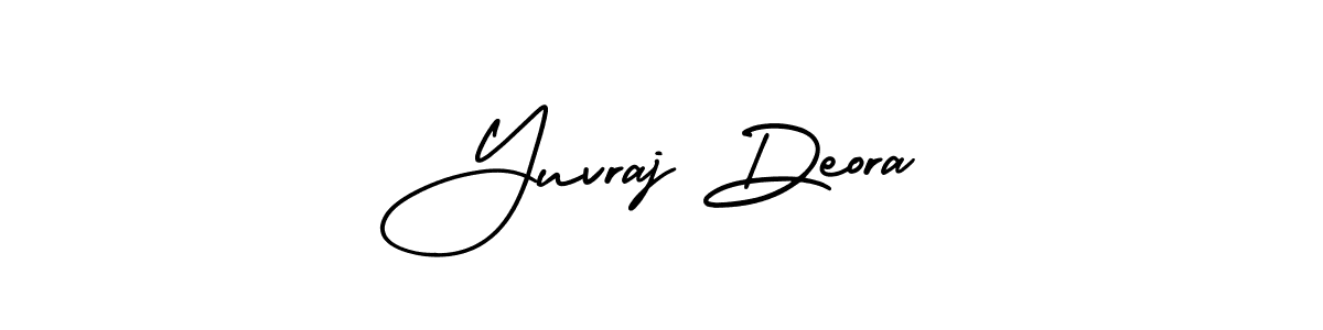 if you are searching for the best signature style for your name Yuvraj Deora. so please give up your signature search. here we have designed multiple signature styles  using AmerikaSignatureDemo-Regular. Yuvraj Deora signature style 3 images and pictures png