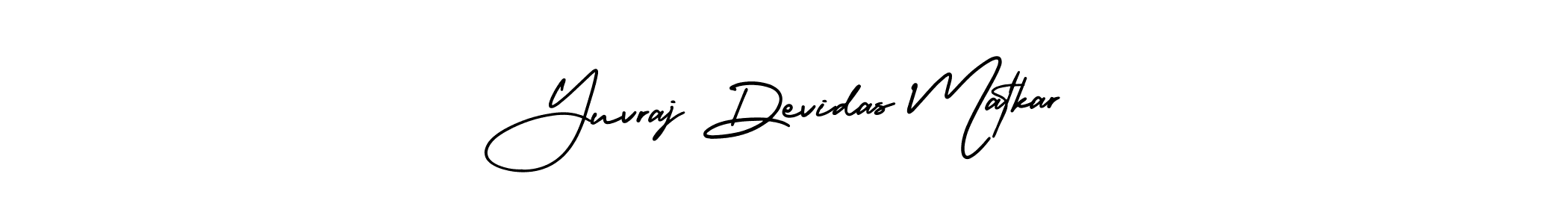 Make a beautiful signature design for name Yuvraj Devidas Matkar. With this signature (AmerikaSignatureDemo-Regular) style, you can create a handwritten signature for free. Yuvraj Devidas Matkar signature style 3 images and pictures png
