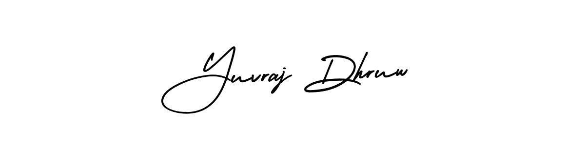 How to Draw Yuvraj Dhruw signature style? AmerikaSignatureDemo-Regular is a latest design signature styles for name Yuvraj Dhruw. Yuvraj Dhruw signature style 3 images and pictures png