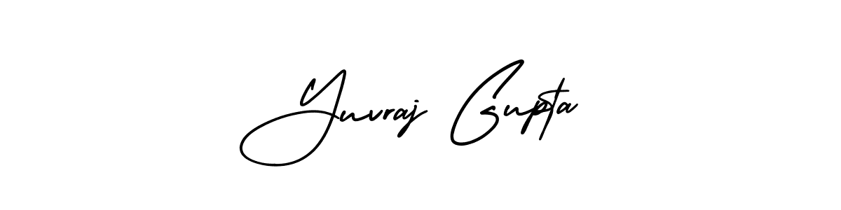 Create a beautiful signature design for name Yuvraj Gupta. With this signature (AmerikaSignatureDemo-Regular) fonts, you can make a handwritten signature for free. Yuvraj Gupta signature style 3 images and pictures png