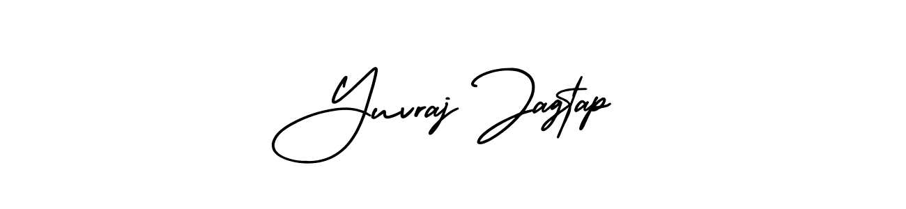 How to make Yuvraj Jagtap signature? AmerikaSignatureDemo-Regular is a professional autograph style. Create handwritten signature for Yuvraj Jagtap name. Yuvraj Jagtap signature style 3 images and pictures png