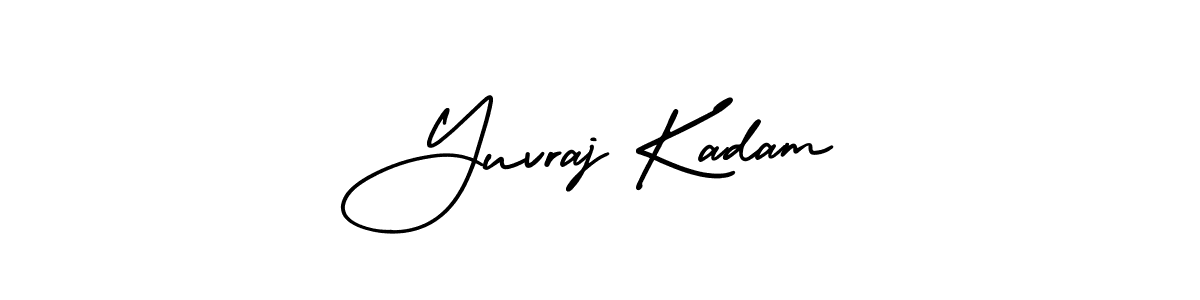 if you are searching for the best signature style for your name Yuvraj Kadam. so please give up your signature search. here we have designed multiple signature styles  using AmerikaSignatureDemo-Regular. Yuvraj Kadam signature style 3 images and pictures png
